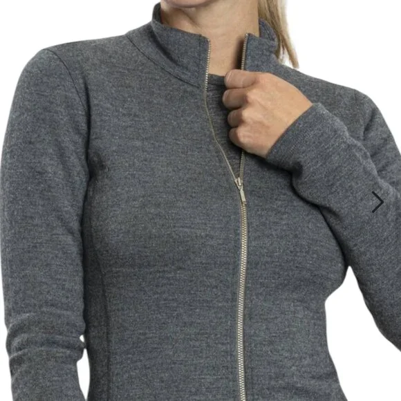 Arms of Andes Alpaca Wool 420 Midweight Zipped Sustainable Outdoors Jacket Sz M